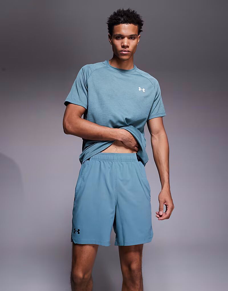 

Тканые шорты Vanish длиной 6 дюймов в цвете «яшма-голубая» Under Armour