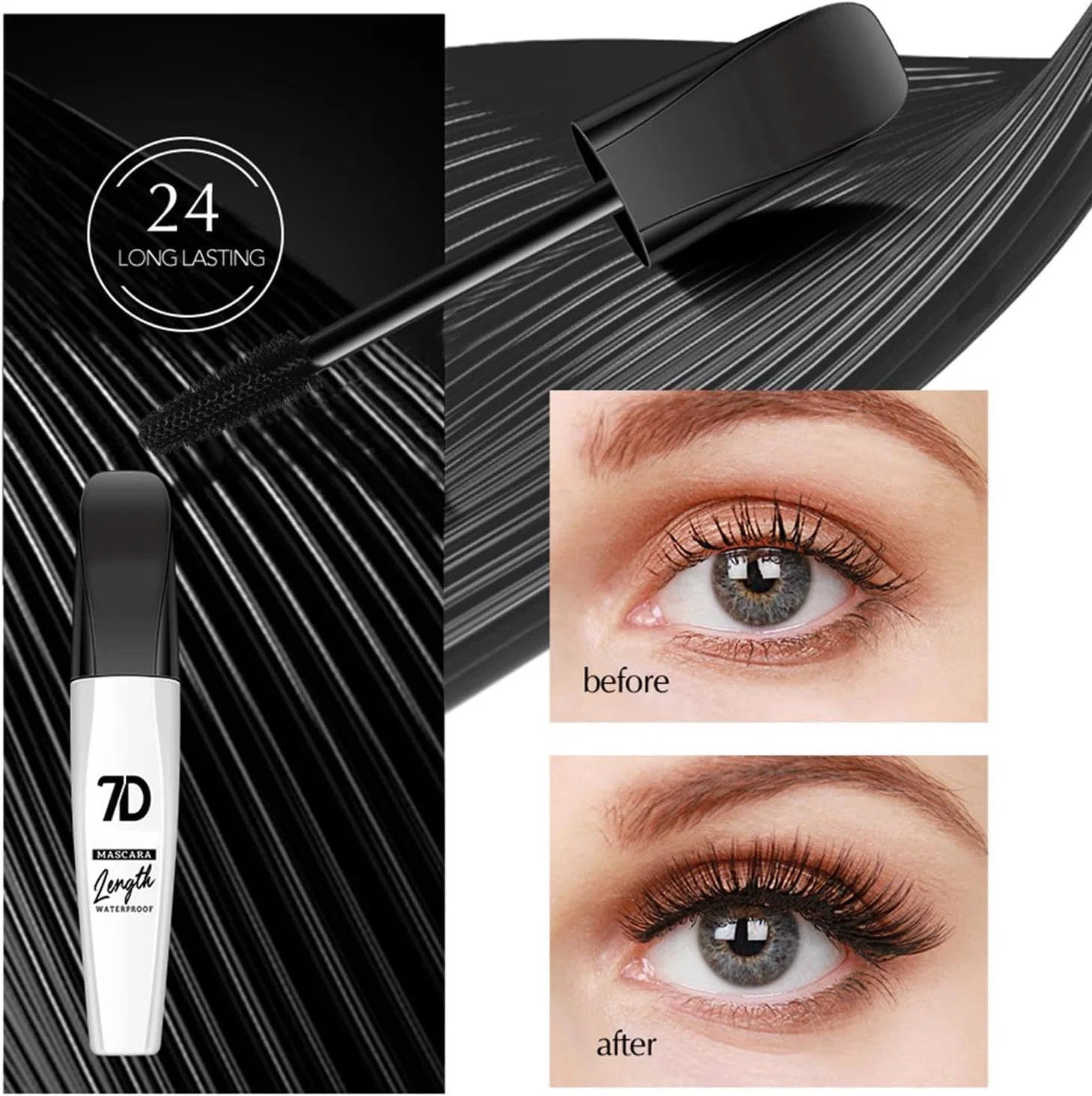 Тушь для ресниц водостойкая Prime Lash 10 мл черная — фото 2