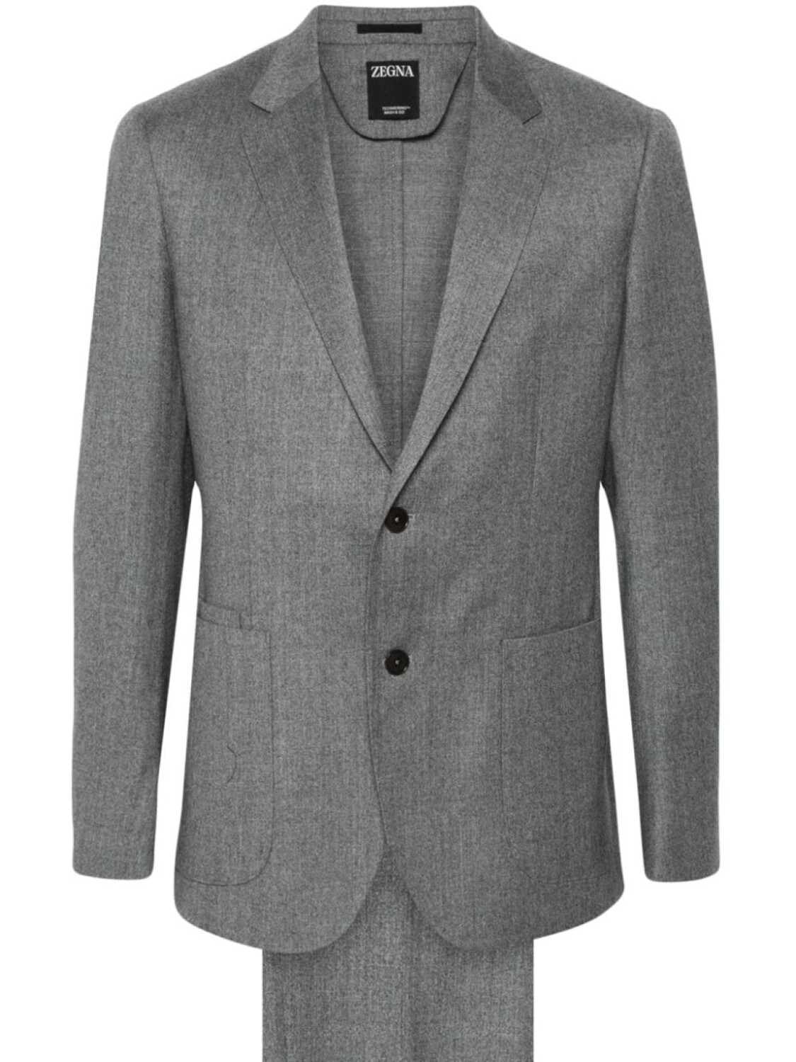

Zegna шерстяной костюм, серый