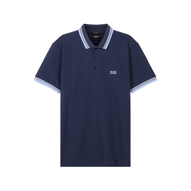 

Мужская поло с коротким рукавом HUGO BOSS, синий