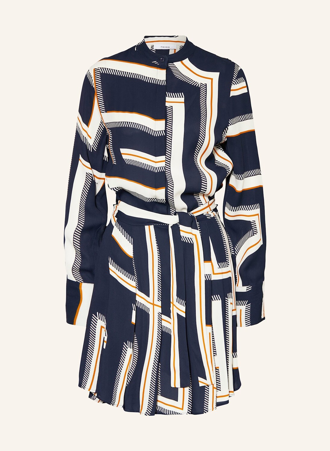 

Платье сиара REISS, цвет DUNKELBLAU/CREME/COGNAC
