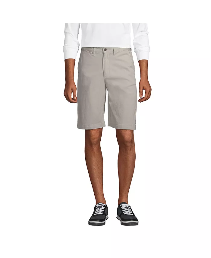 

Мужские эластичные шорты-чинос Comfort Waist длиной 11" Lands' End, серый