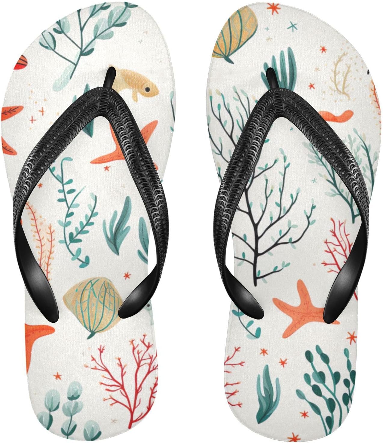 

Пляжные летние сандалии Seashell Starfish для женщин и мужчин, шлепанцы для душа Kfbe