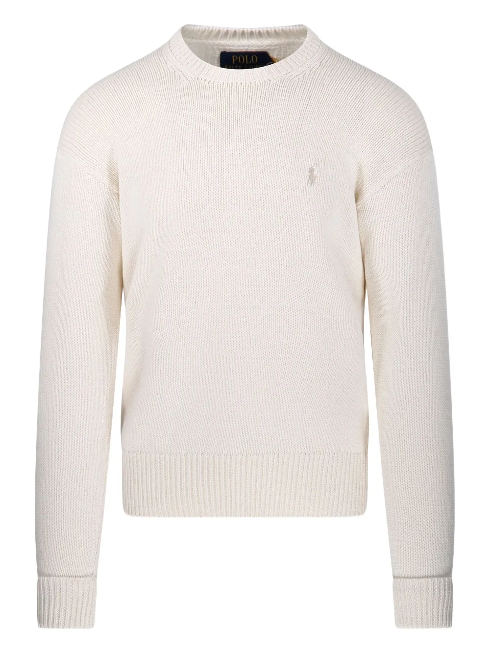 

Хлопковый свитер с длинными рукавами Ralph Lauren Collection, бежевый