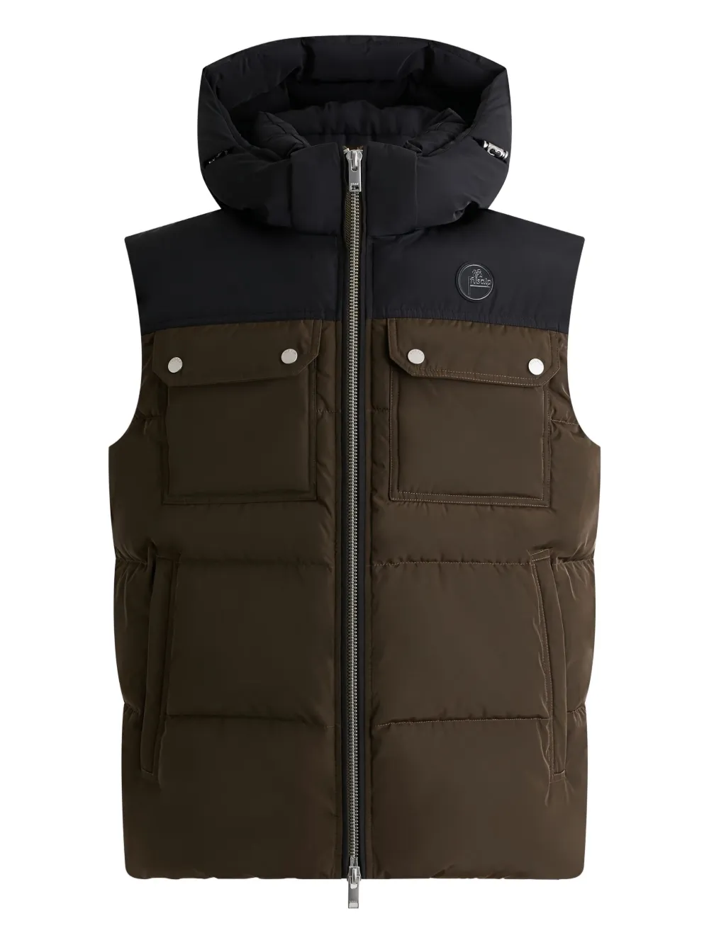 

Стеганый жилет с капюшоном Fusalp, коричневый