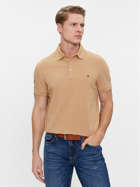 

Рубашка поло облегающего кроя 1985 MW0MW17771 Tommy Hilfiger, коричневый