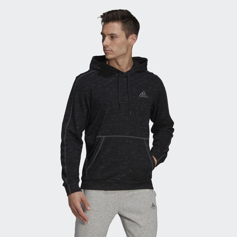 

Худи Essentials Mélange с небольшим вышитым логотипом ADIDAS, цвет negro