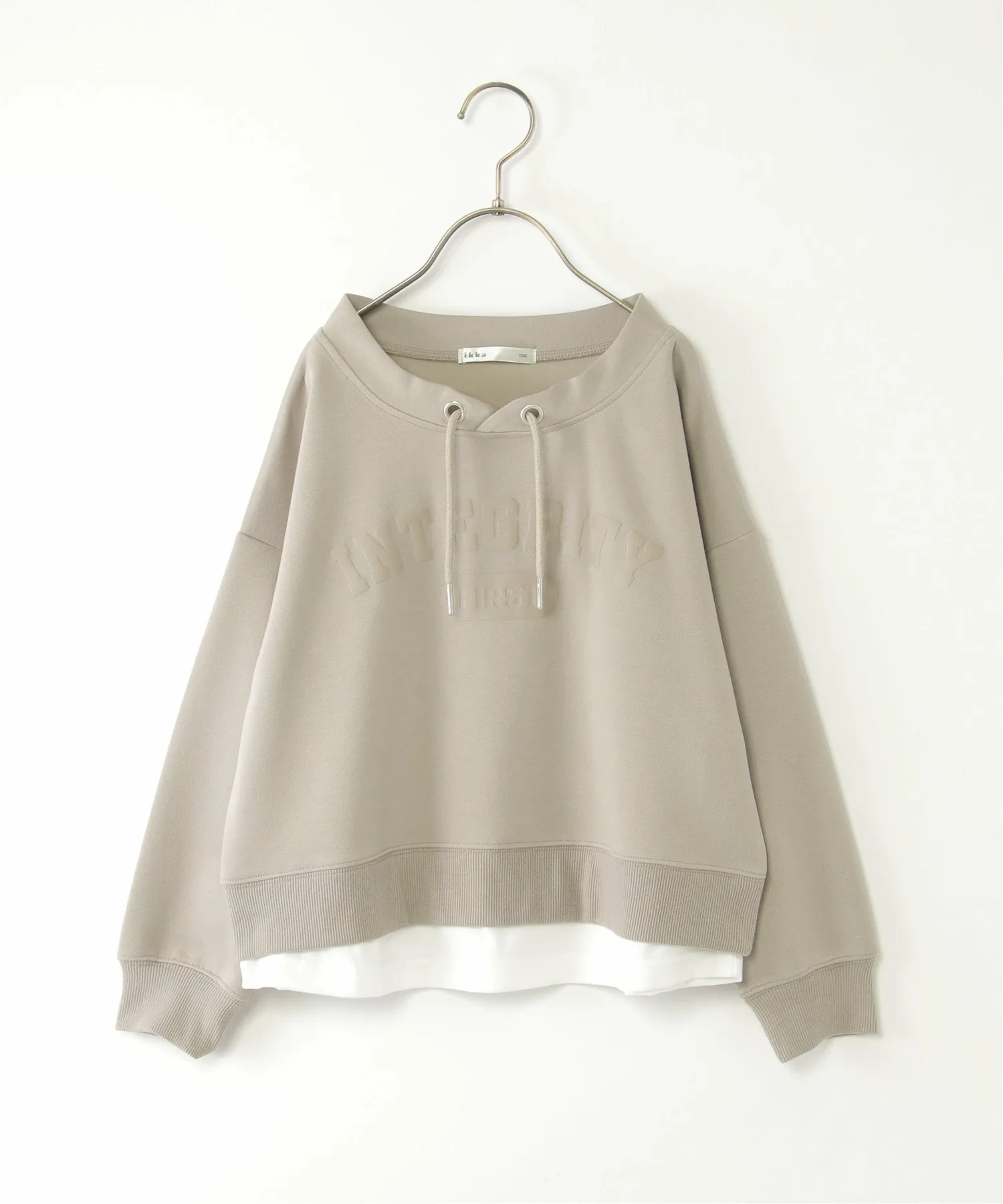 Пуловер Kanoko Cardboard с логотипом колледжа Луи (120-160 см) Ikka, beige
