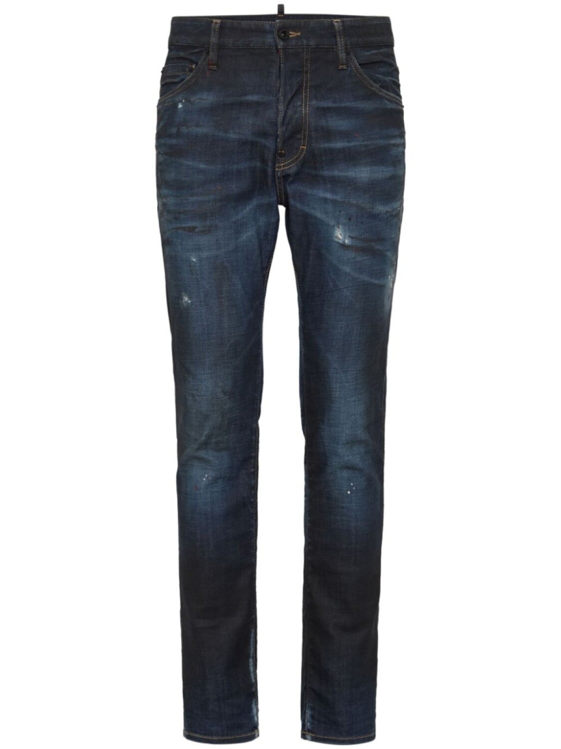 

DSQUARED2 джинсы скинни с эффектом потертости, синий