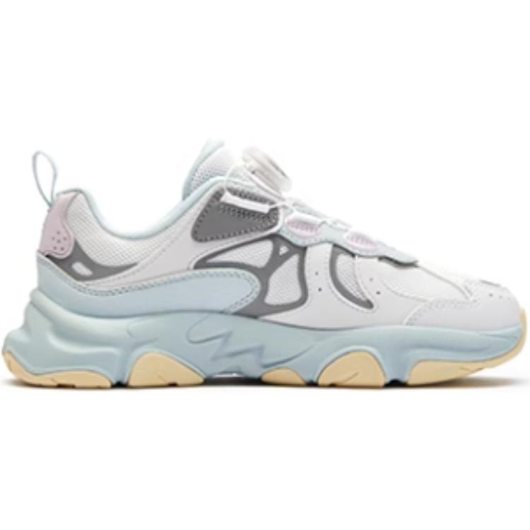 FILA KIDS Детские кроссовки BOA с противоскользящей подошвой, износостойкие, белые, синие — фото 2