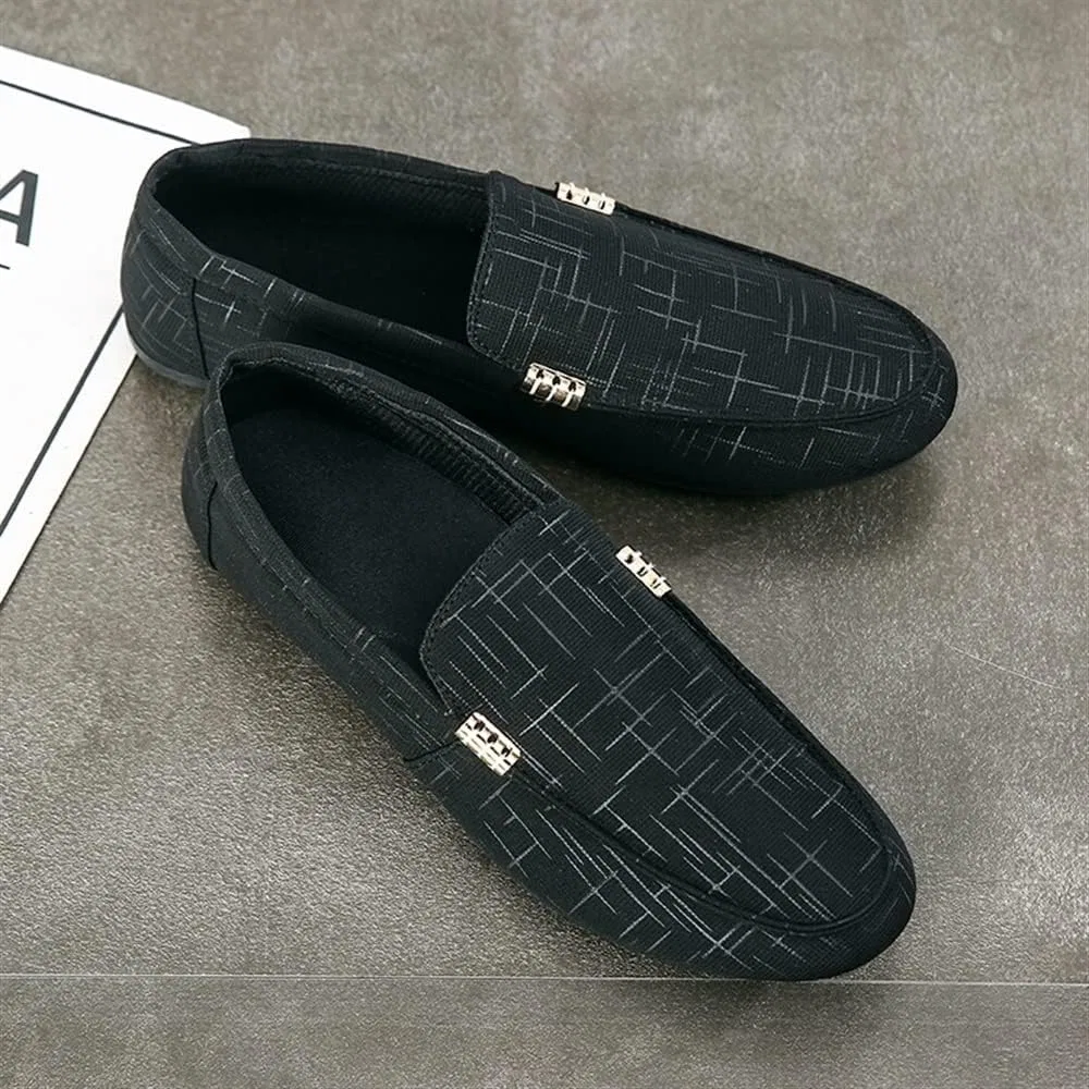 Мокасины мужские кожаные на плоской подошве, Black EVSER — фото 3