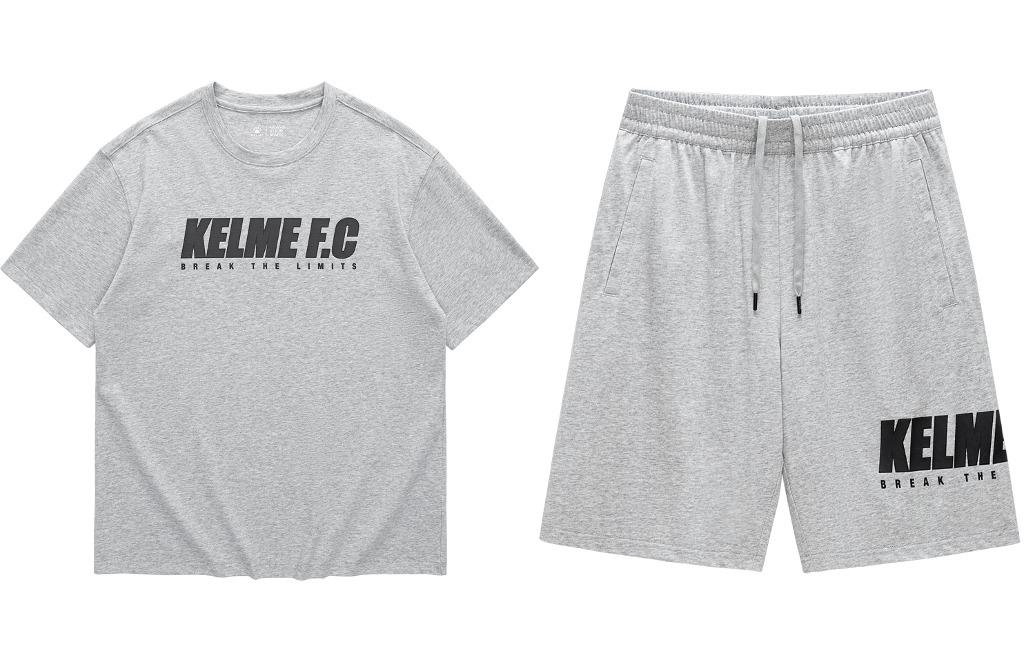 

Повседневный спортивный стиль Unisex Crew Neck тонкий KELME, set (heather серый)