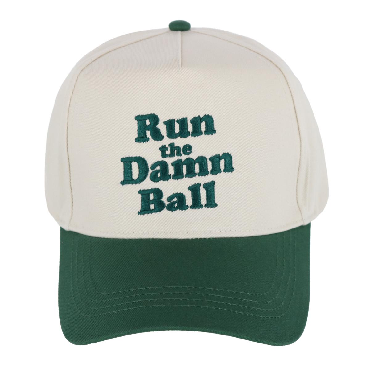 

Бейсболка унисекс Run the Damn Ball David & Young, зеленый