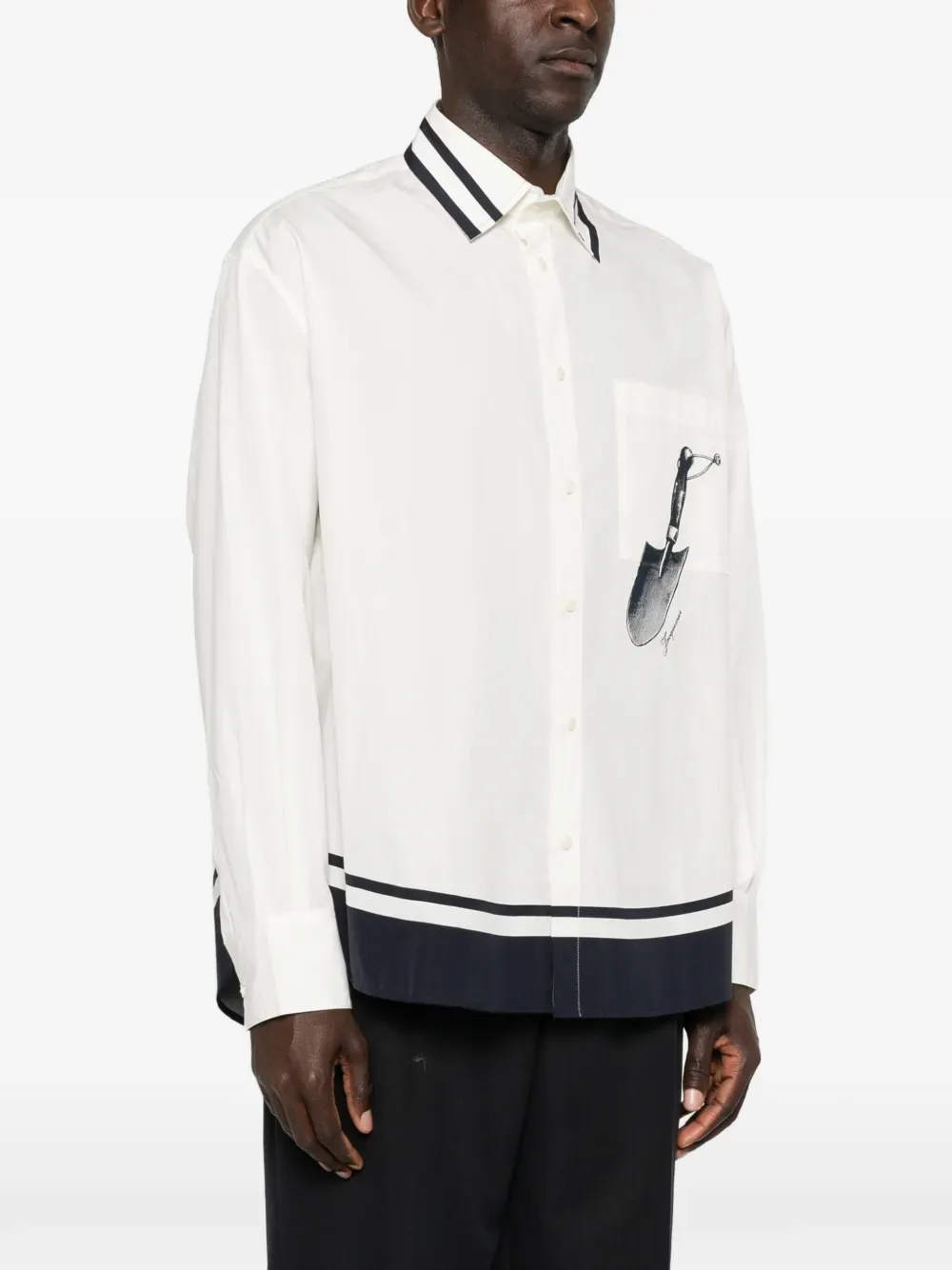 Рубашка La Chemise Camargue JACQUEMUS, бежевый — фото 3