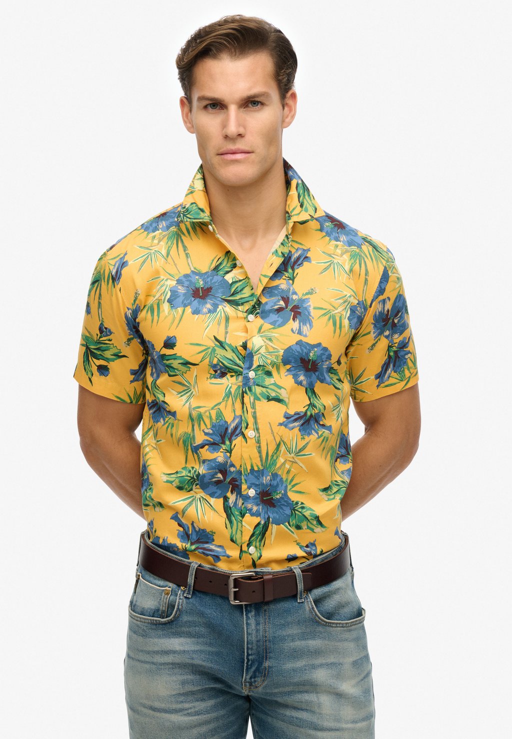 

Рубашка HAWAIIAN PRINTED Superdry, желтый