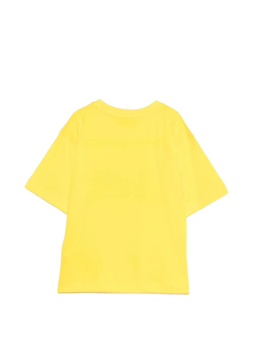 Футболка с круглым вырезом и принтом Moschino Kids, желтый — фото 2