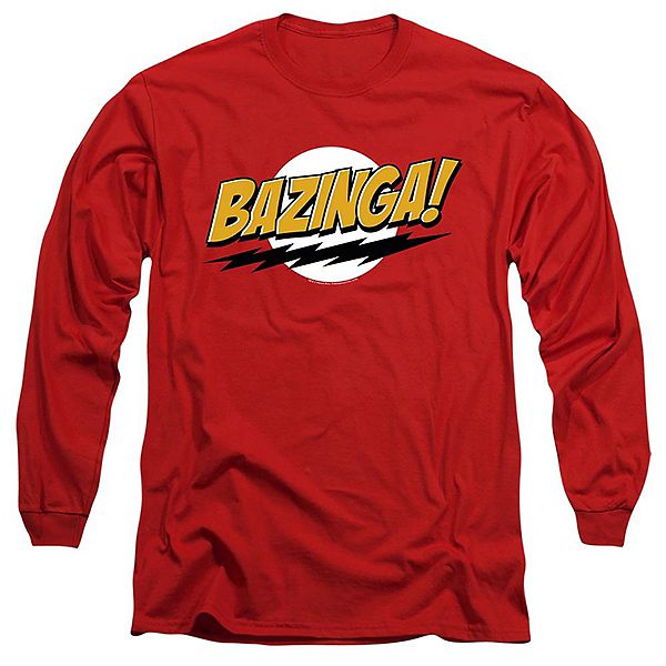 

Футболка с длинным рукавом Big Bang Theory Bazinga Licensed Character