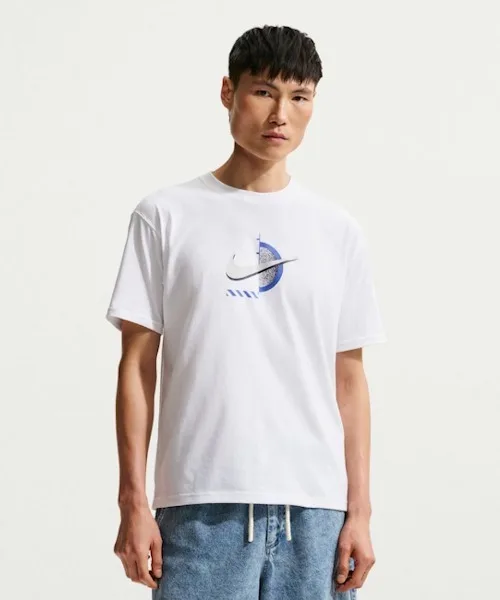 Мужские и женские футболки из 100% хлопка Nike LSE Club OC STD F1 S/S белые — фото 2