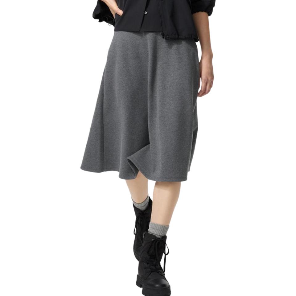 

Повседневная длинная юбка женская UNIQLO, серый