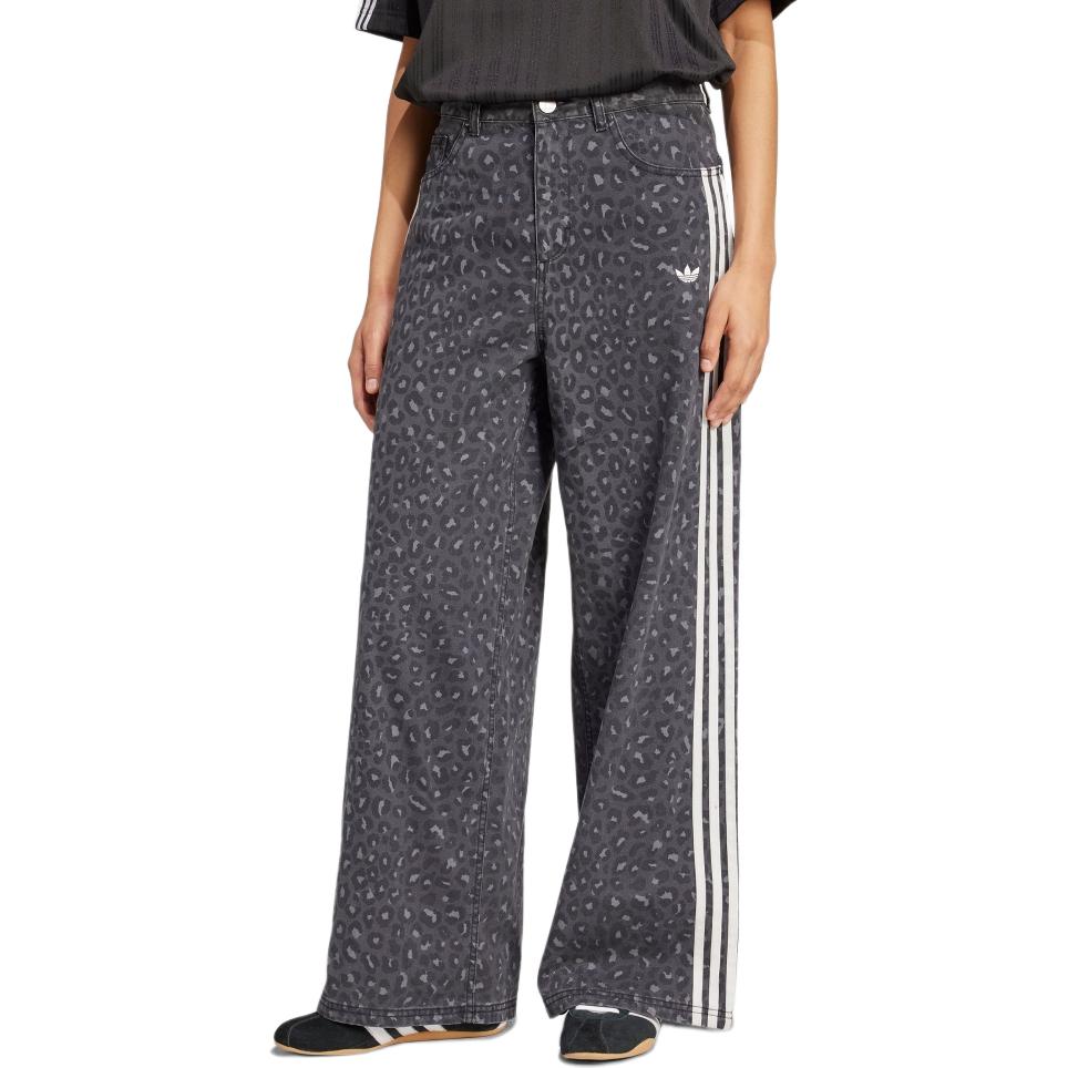 

Джинсовые свободные брюки Adidas Originals, черный