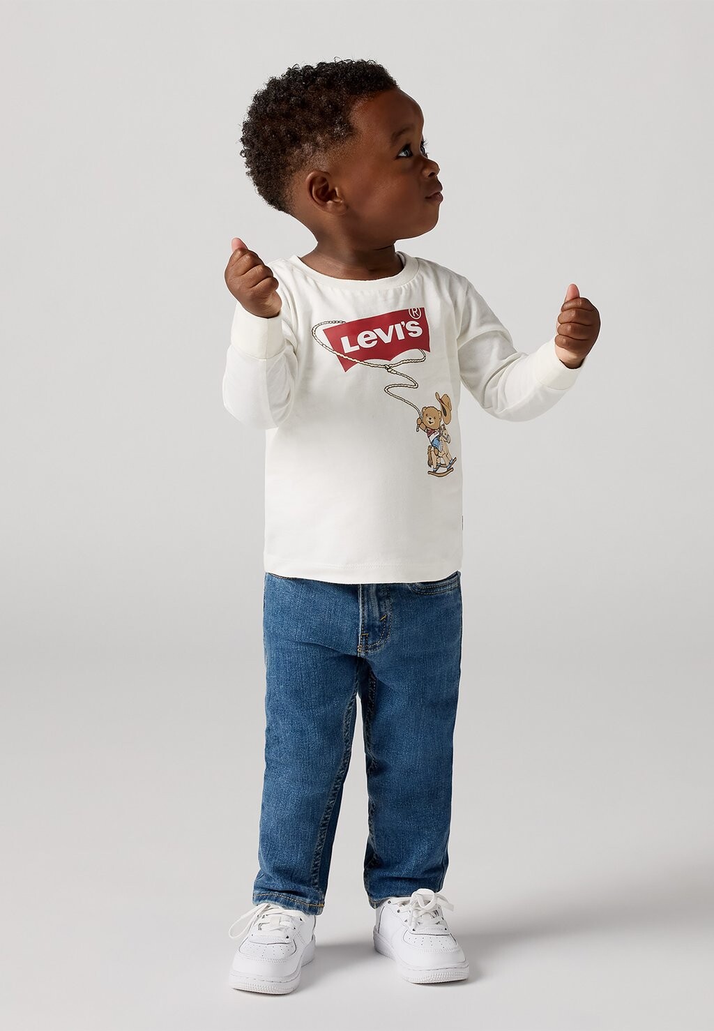 

Рубашка с длинным рукавом COWBOY BATWING TEE Levi's, кремовый