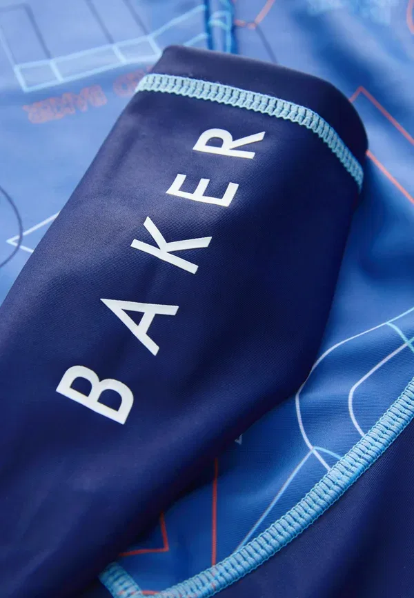 Комбинезон и шапочка для плавания Regular fit, Baker By Ted Baker, синий — фото 3