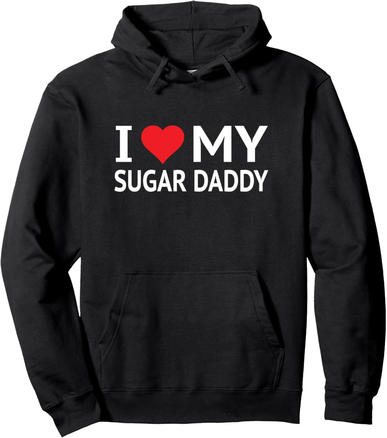

Худи «Я люблю своего спонсора» Love My Sugar Daddy, черный
