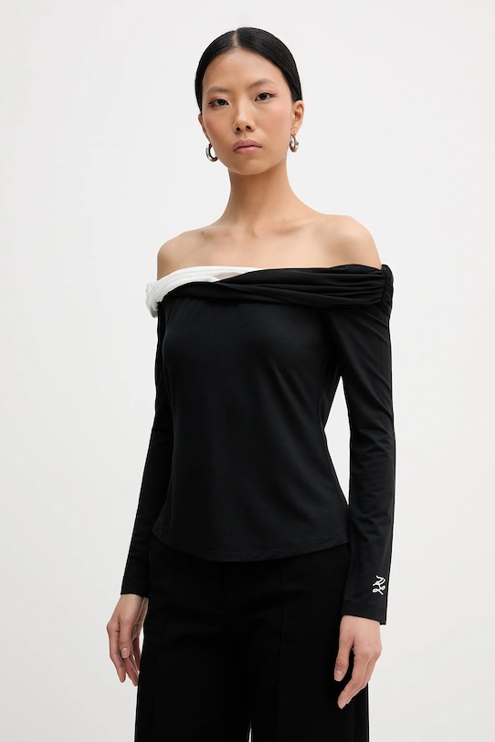 

Блуза Karl Lagerfeld, черный