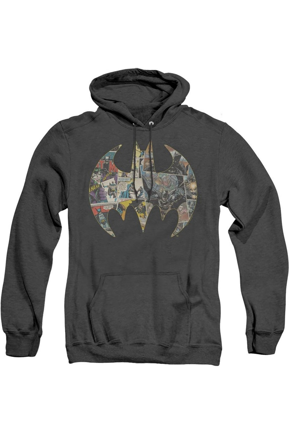 

Batman Collage Shield для взрослых Heather Hoodie / Толстовка с капюшоном Gildan, черный