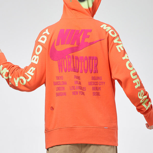 Толстовка Nike MENS Sportswear Pullover French Terry Orange, оранжевый — фото 4