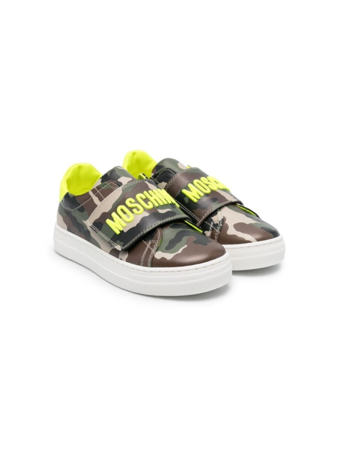

Moschino Kids кроссовки с камуфляжным принтом, зеленый