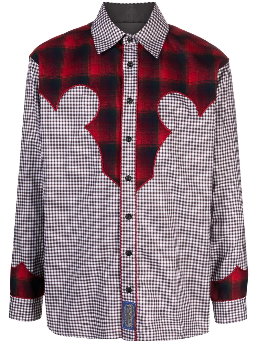 

Рубашка в клетку гингем из коллаборации с Pendleton MAISON MARGIELA, коричневый