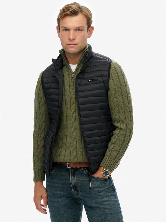 

Утепленная безрукавка Fuji Lite Superdry, Jet Black