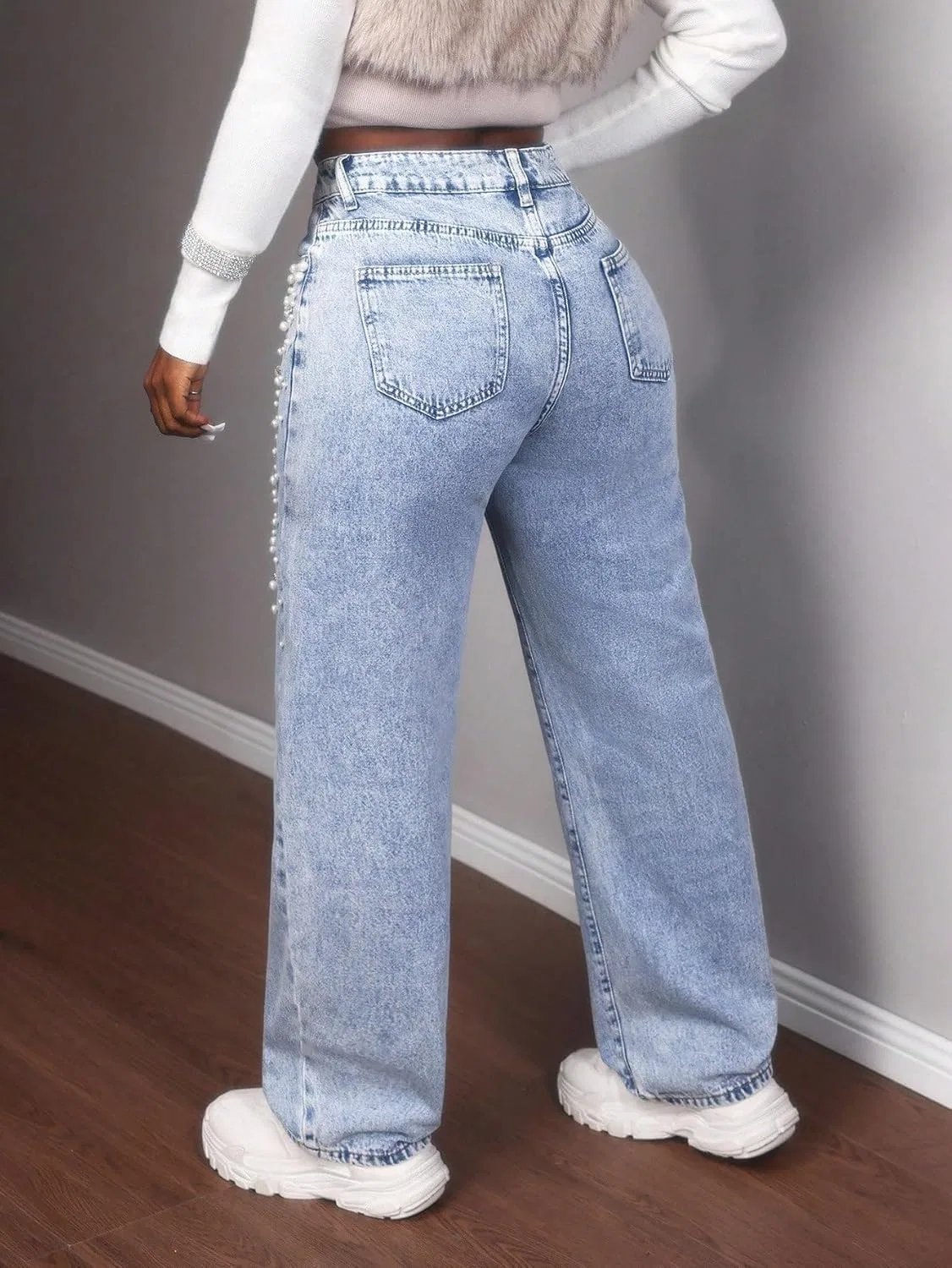 Джинсы Women's Legendary Mid Rise Jean Party & Faux Straight-Leg, синий — фото 4