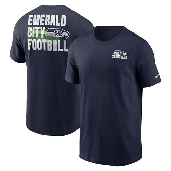 

Мужская футболка Seattle Seahawks Blitz Essential цвета college navy Nike