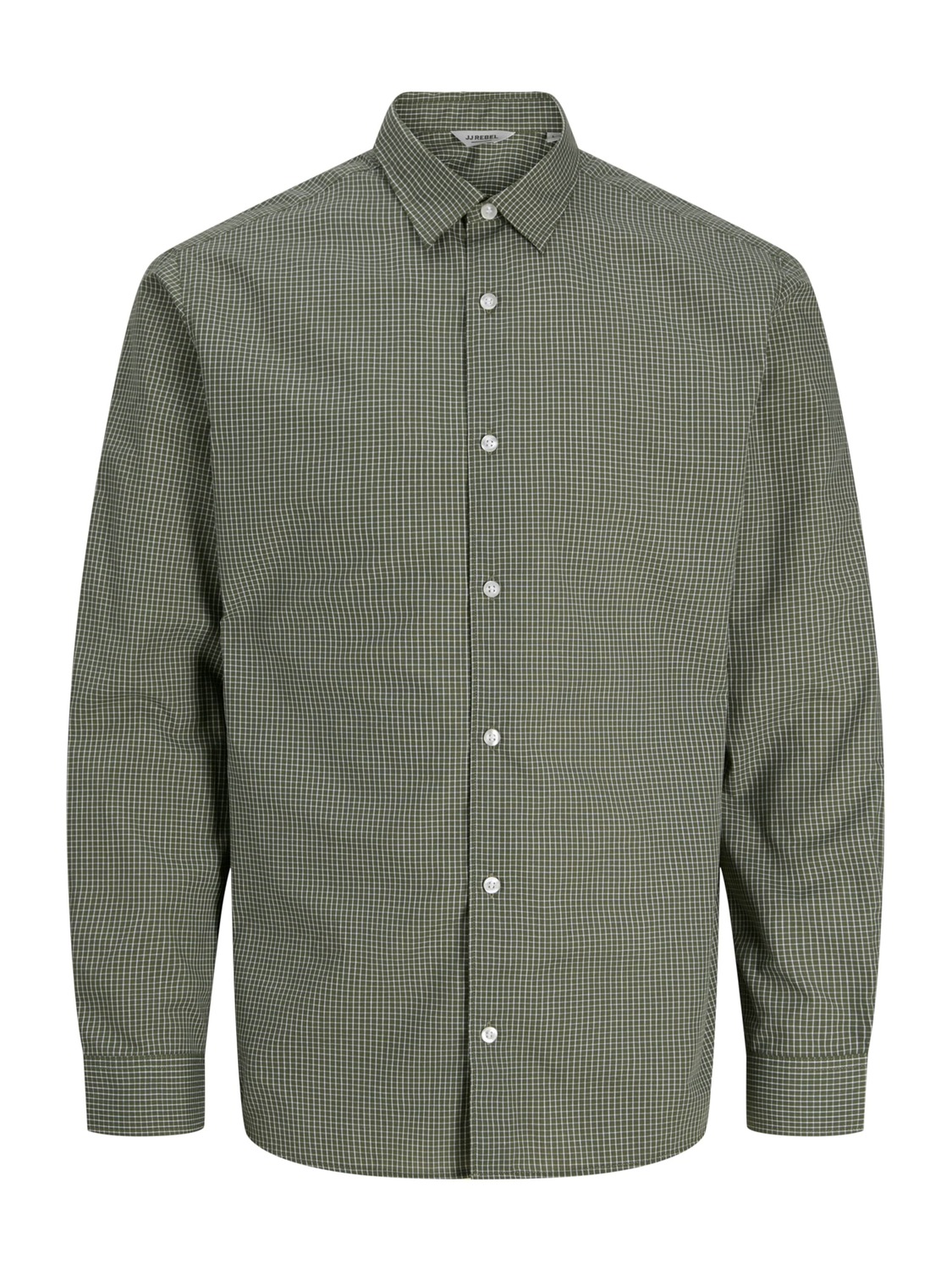 

JJ Rebel Рубашка на пуговицах 'JREBGAVIN' оливкового цвета Regular fit