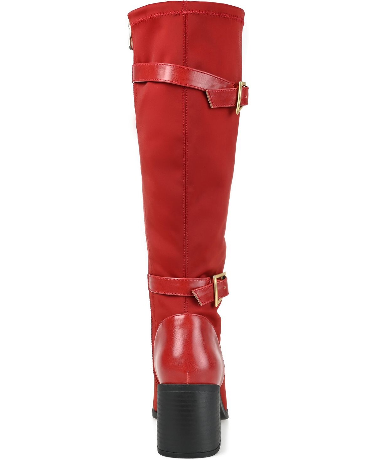 Женские очень широкие ботинки Gaibree до икры Journee Collection, красный — фото 3