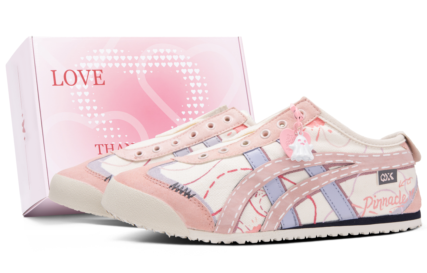 

MEXICO 66 Dreamy Girlish Box нескользящие устойчивые к истиранию низкие топы повседневная обувь Unisex Onitsuka Tiger, бежевый/розовый