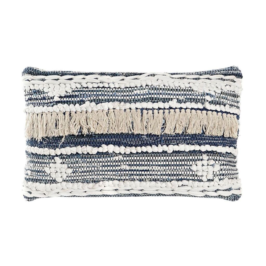 

Подушка DKD Home Decor 60 х 15 х 40 см в полоску чёрно-белая
