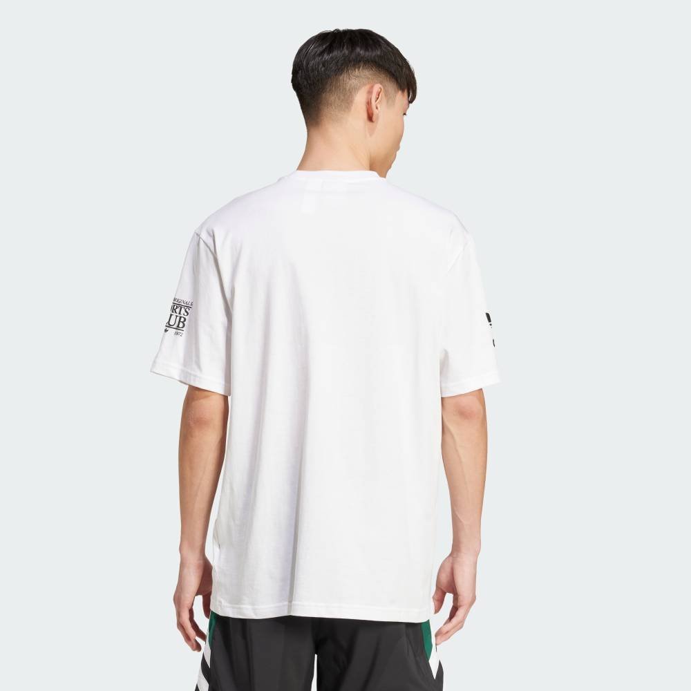 Футболка с коротким рукавом и футбольным принтом в стиле 90-х Adidas, white — фото 2