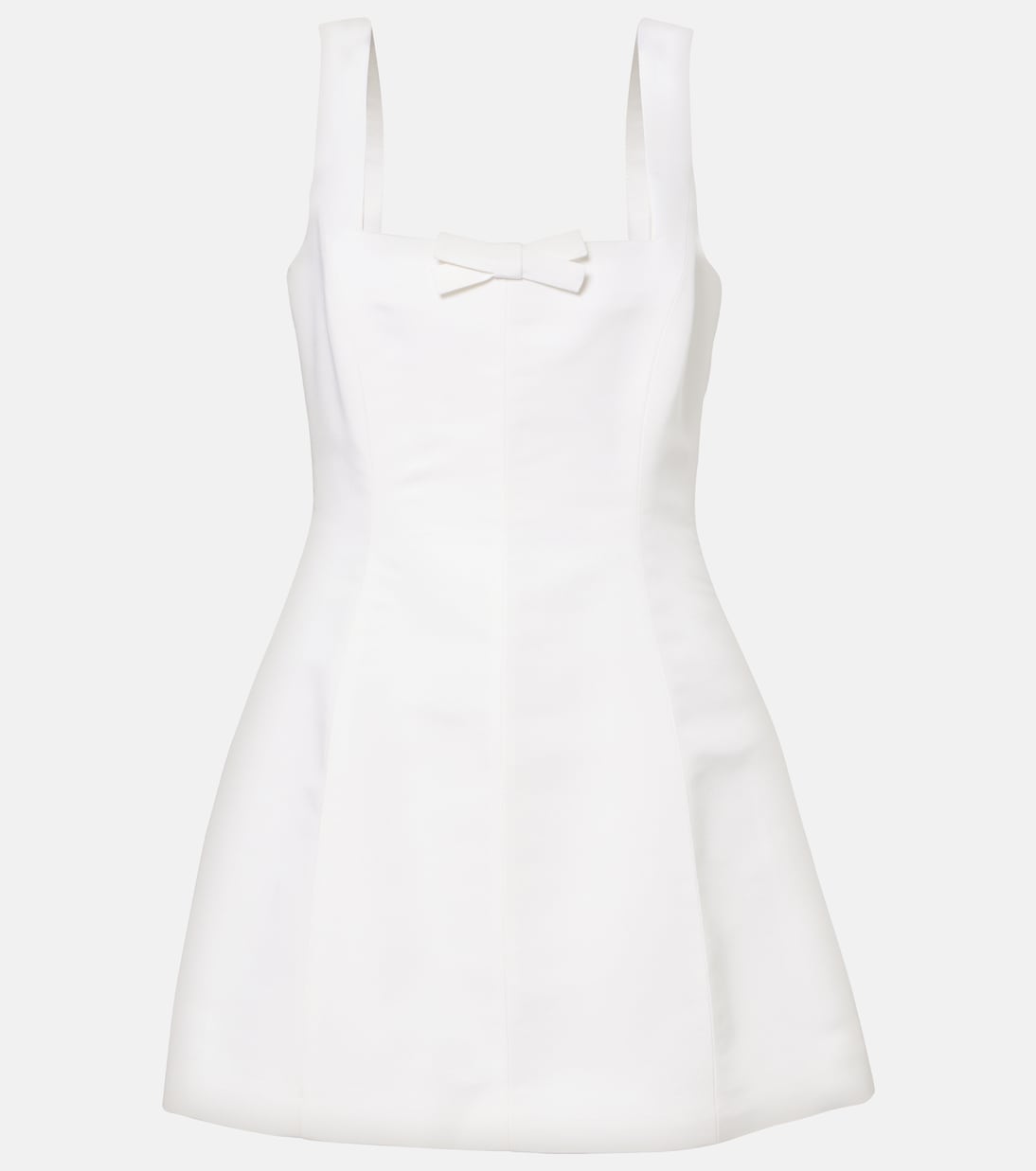 

Мини-платье из шелкового фая Corinne Markarian, белый