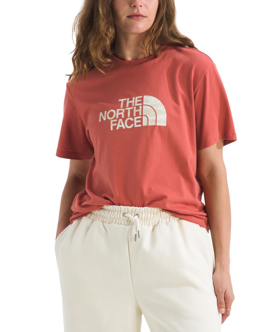 

Женская хлопковая футболка Evolution Edge Of Light с логотипом The North Face, Mars Dust