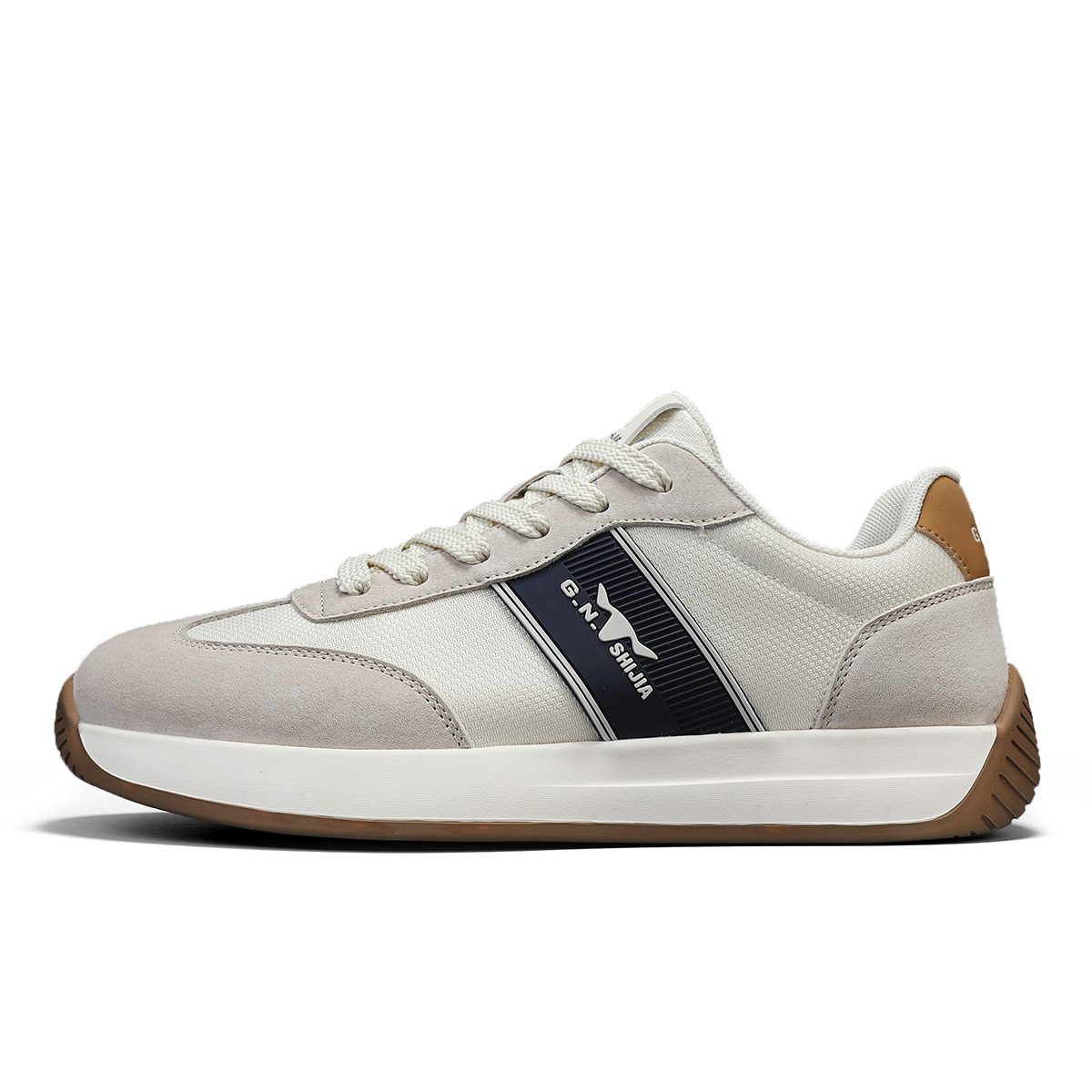 

Дышащие легкие низкие повседневные туфли для мужчин G.N.SHIJIA, Beige Blue