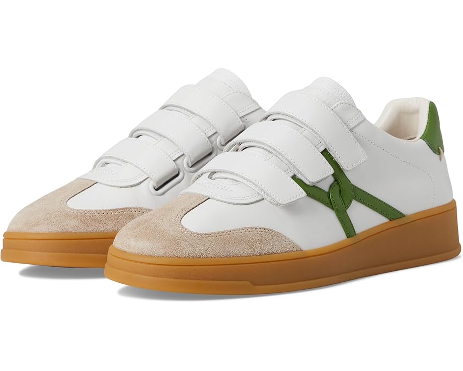 Кроссовки Veronica Beard Reagan Sneakers, цвет White/Lemongrass Green Leather