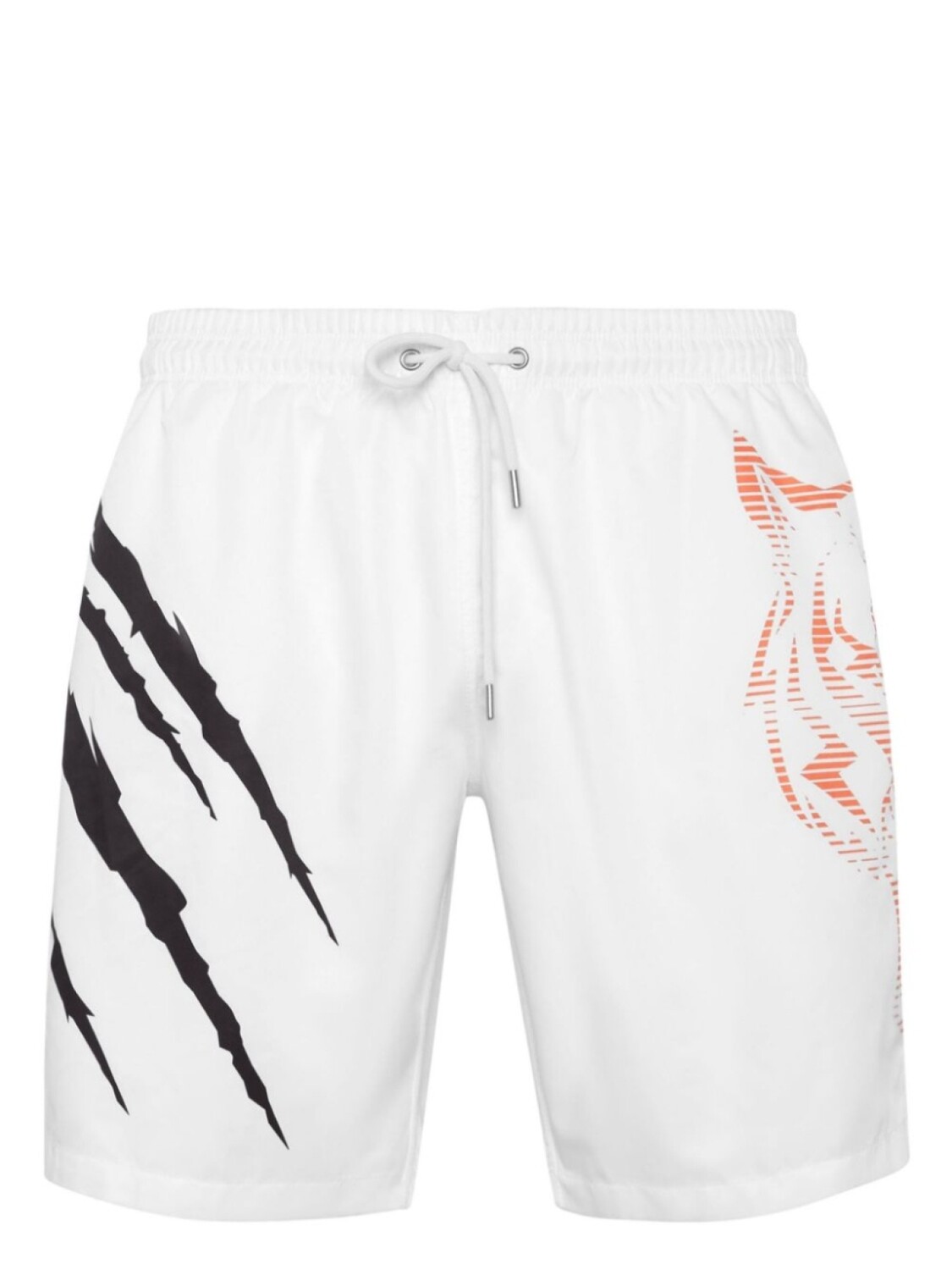 

Plein Sport плавки-шорты с графичным принтом, белый