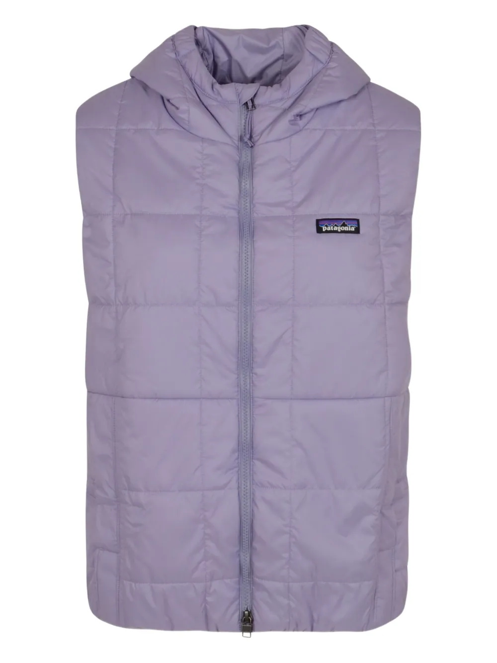 

Стеганый жилет с капюшоном Patagonia, фиолетовый