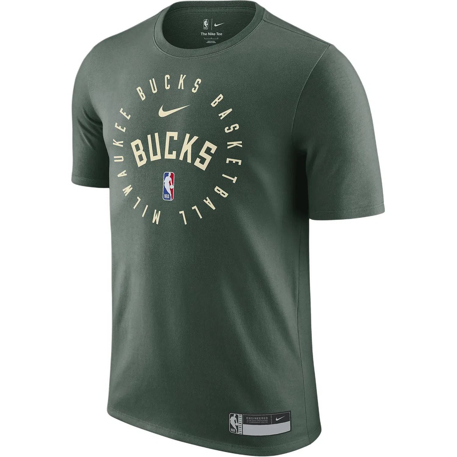 Футболка NBA Milwaukee Bucks Legend Dri Fit Nike, Fir Wood Green