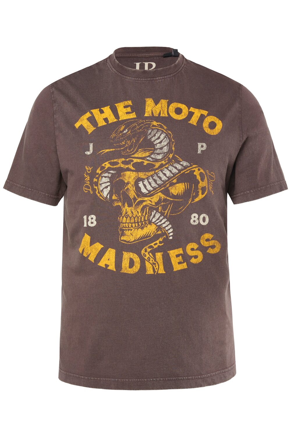 

JP1880 Футболка в темно-коричневом цвете