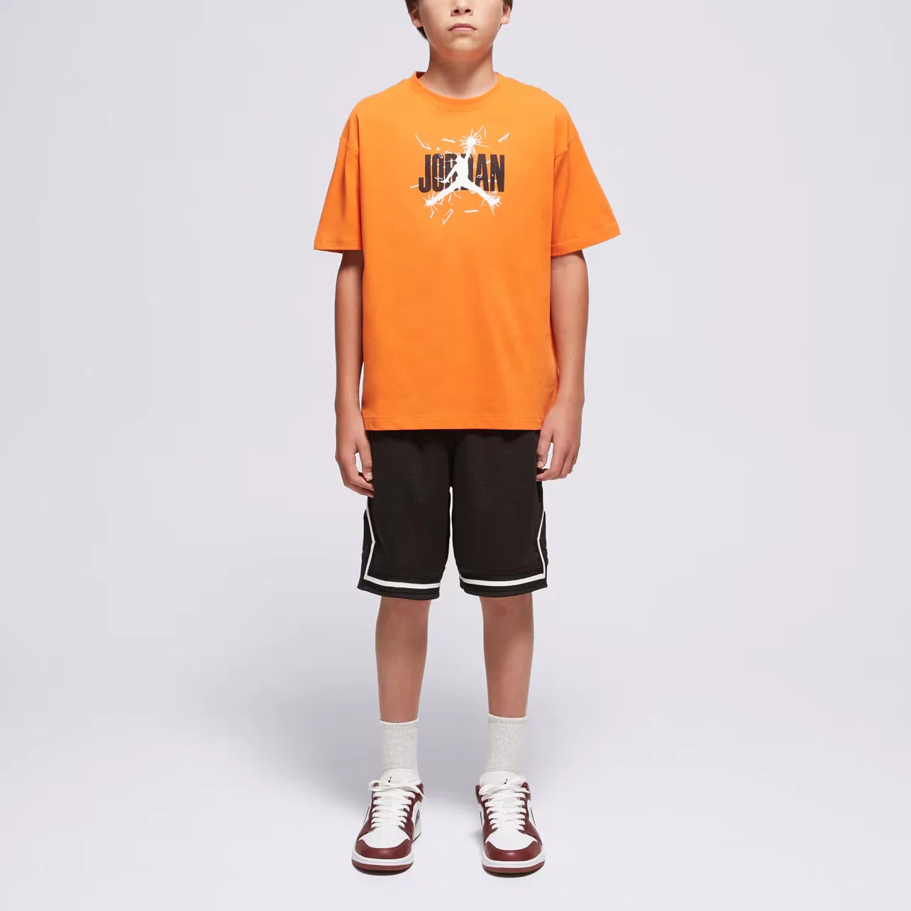 Детская футболка с круглым вырезом Jordan, Orange — фото 4