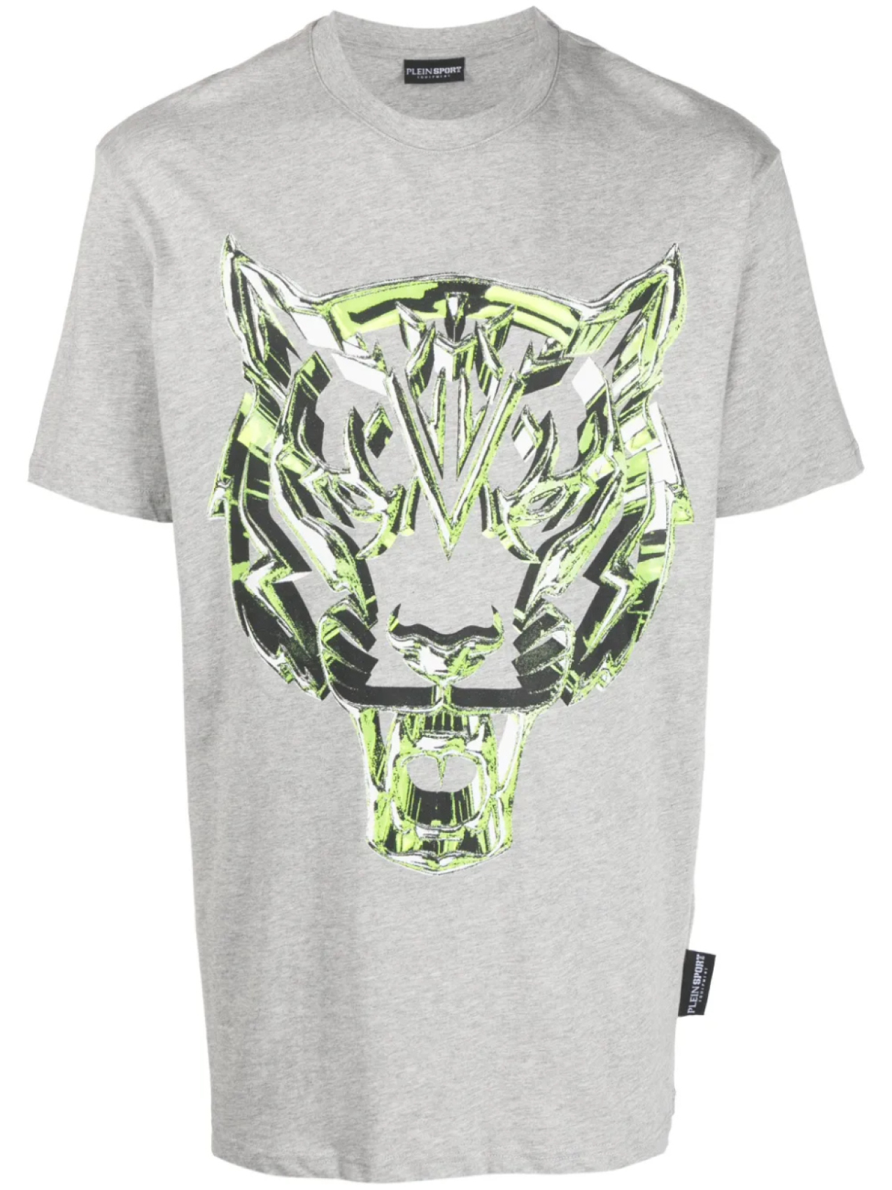 

Plein Sport футболка SS Chrome Tiger, серый